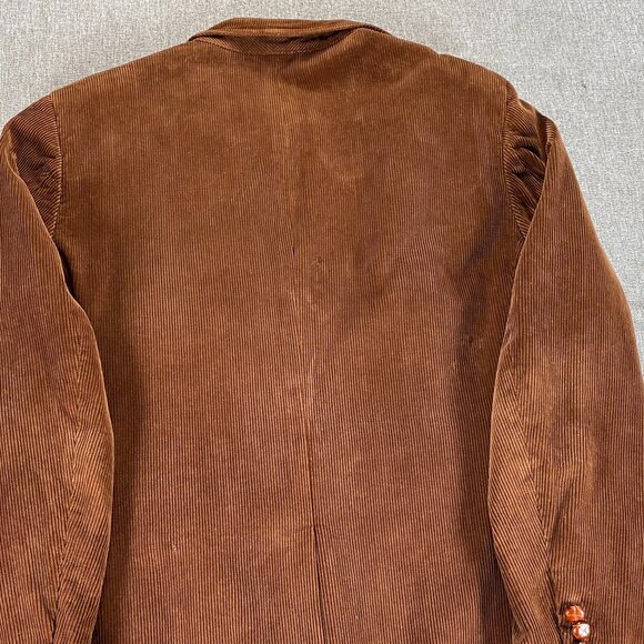 Jonathan Edwards Two Button Corduroy Blazer Men's 42R Brown Top - Picture 8 of 13